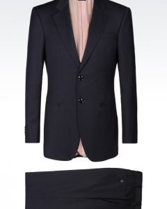 חליפת Giorgio Armani שחורה צד קדמי