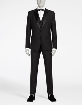 חליפת Dolce Gabbana שחורה צד קדמי